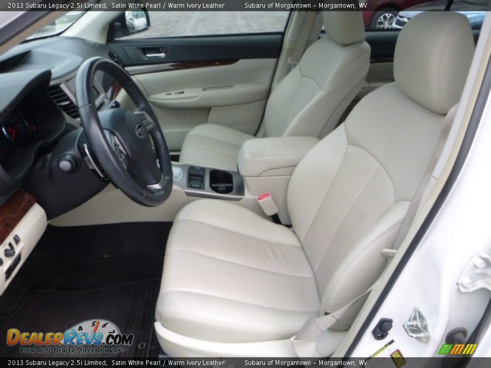 2013 Subaru Legacy 2.5i Limited Satin White Pearl / Warm Ivory Leather Photo #14