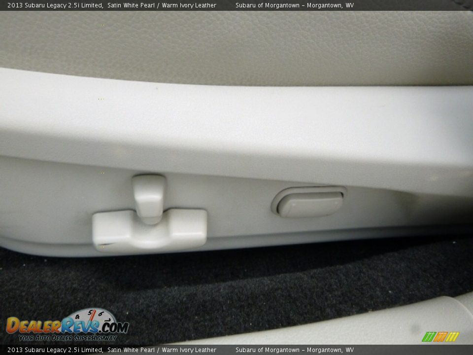 2013 Subaru Legacy 2.5i Limited Satin White Pearl / Warm Ivory Leather Photo #16