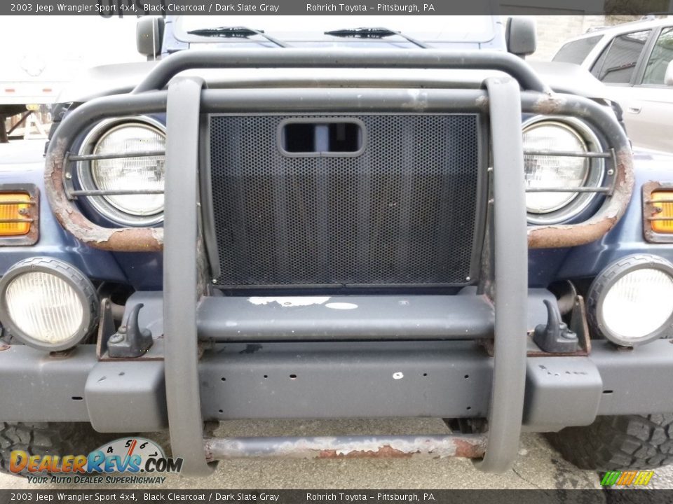 2003 Jeep Wrangler Sport 4x4 Black Clearcoat / Dark Slate Gray Photo #10