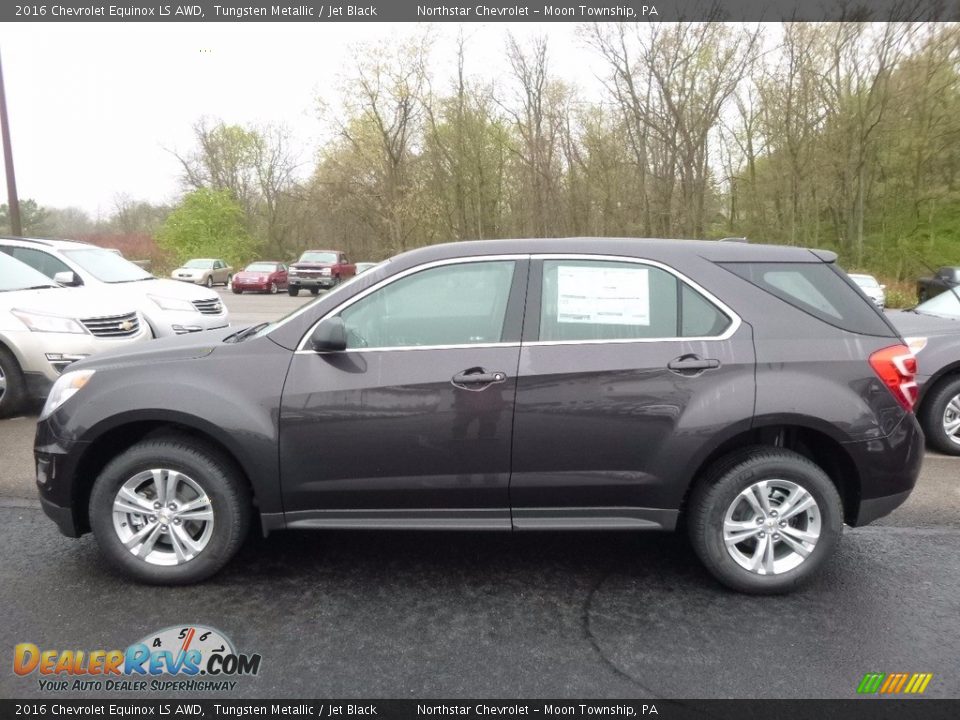 2016 Chevrolet Equinox LS AWD Tungsten Metallic / Jet Black Photo #10