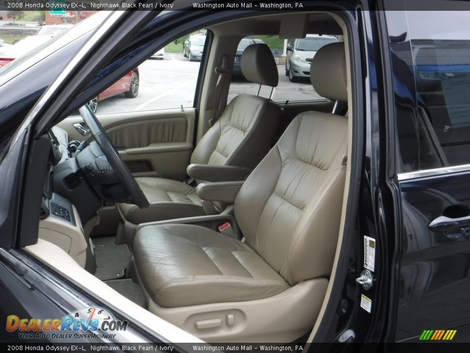 2008 Honda Odyssey EX-L Nighthawk Black Pearl / Ivory Photo #14