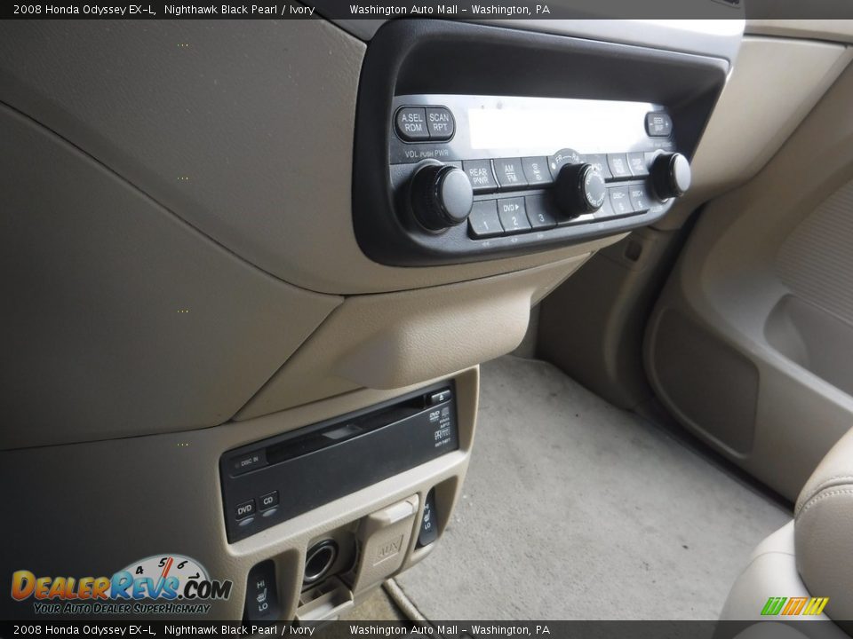 2008 Honda Odyssey EX-L Nighthawk Black Pearl / Ivory Photo #18