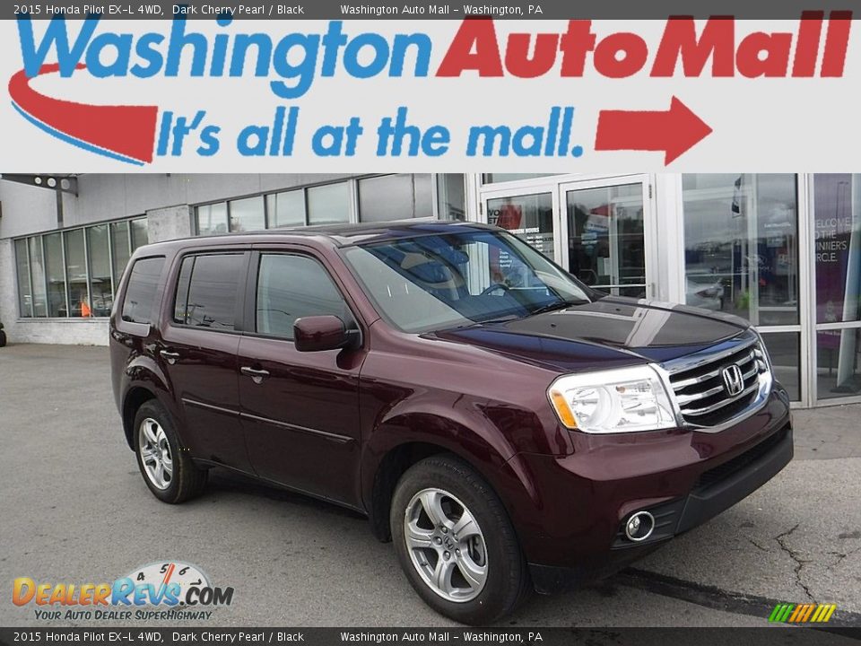 2015 Honda Pilot EX-L 4WD Dark Cherry Pearl / Black Photo #1