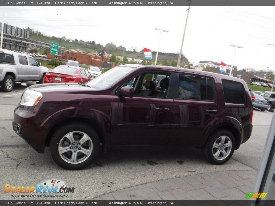 2015 Honda Pilot EX-L 4WD Dark Cherry Pearl / Black Photo #5