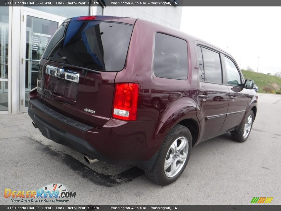 2015 Honda Pilot EX-L 4WD Dark Cherry Pearl / Black Photo #9
