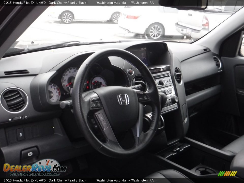 2015 Honda Pilot EX-L 4WD Dark Cherry Pearl / Black Photo #10
