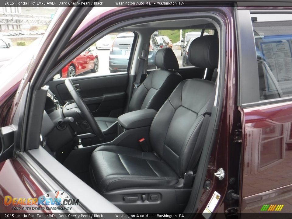 2015 Honda Pilot EX-L 4WD Dark Cherry Pearl / Black Photo #12