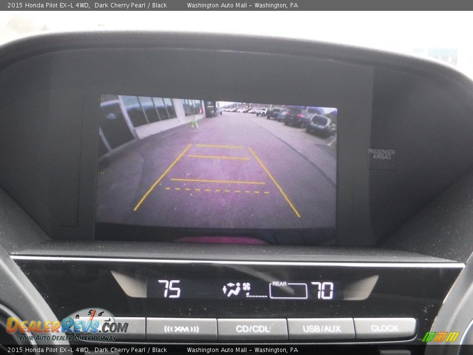 2015 Honda Pilot EX-L 4WD Dark Cherry Pearl / Black Photo #15