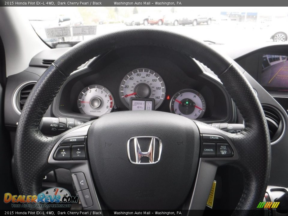 2015 Honda Pilot EX-L 4WD Dark Cherry Pearl / Black Photo #17