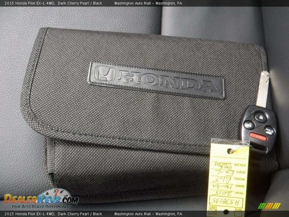 2015 Honda Pilot EX-L 4WD Dark Cherry Pearl / Black Photo #23