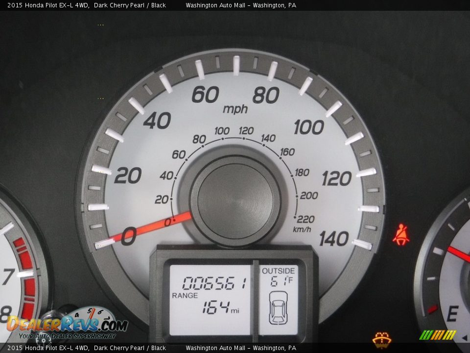 2015 Honda Pilot EX-L 4WD Dark Cherry Pearl / Black Photo #25