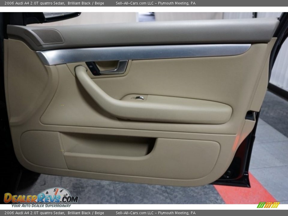 2006 Audi A4 2.0T quattro Sedan Brilliant Black / Beige Photo #18