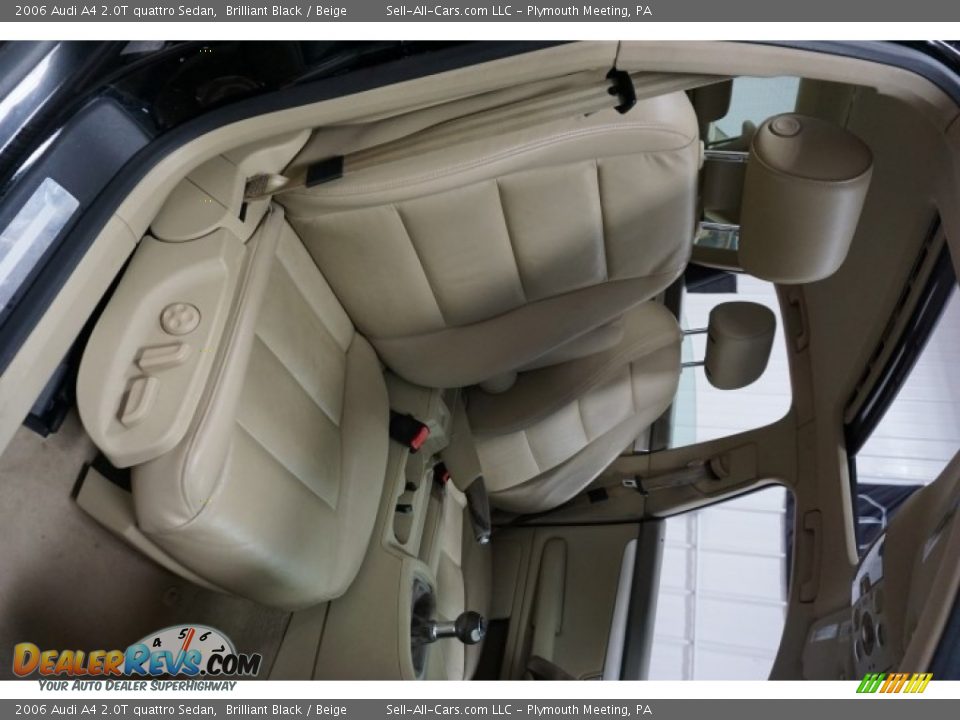 2006 Audi A4 2.0T quattro Sedan Brilliant Black / Beige Photo #19