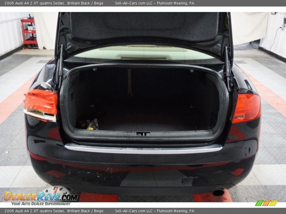 2006 Audi A4 2.0T quattro Sedan Brilliant Black / Beige Photo #21