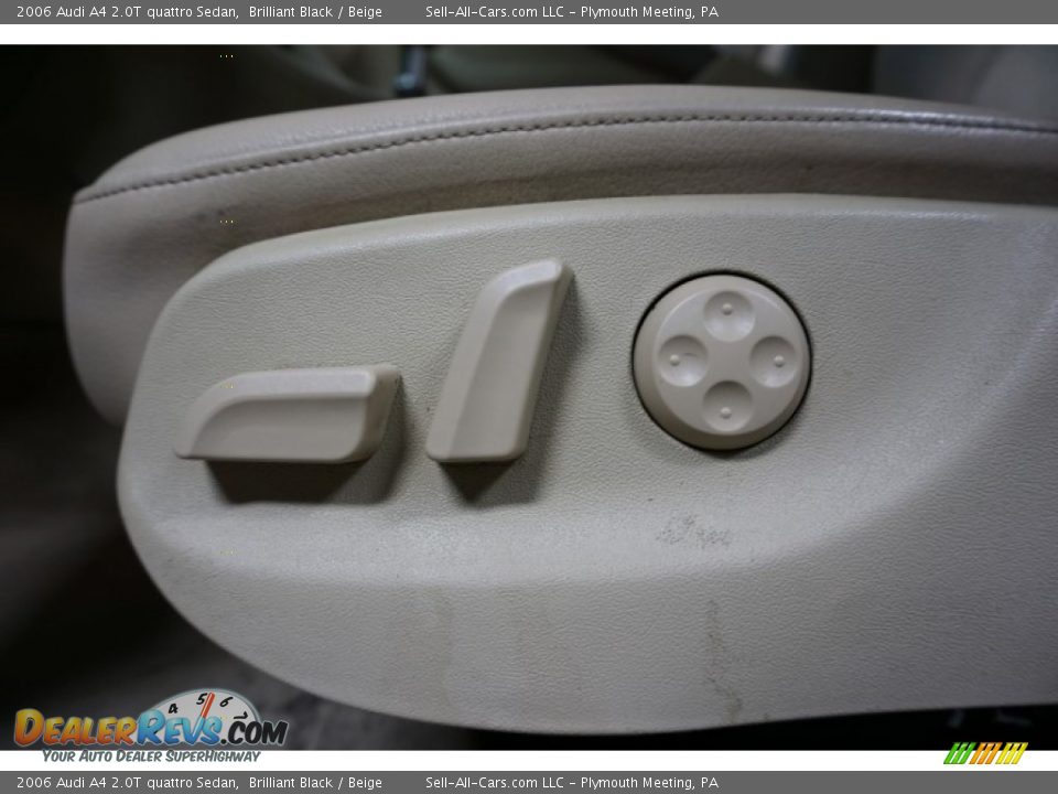 2006 Audi A4 2.0T quattro Sedan Brilliant Black / Beige Photo #25