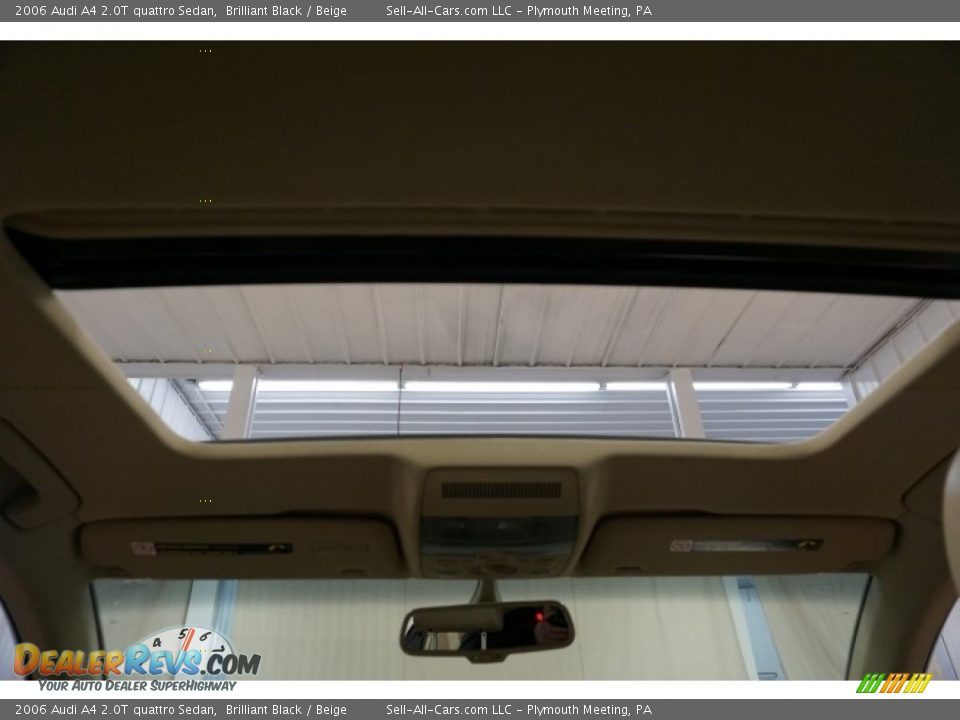 2006 Audi A4 2.0T quattro Sedan Brilliant Black / Beige Photo #26