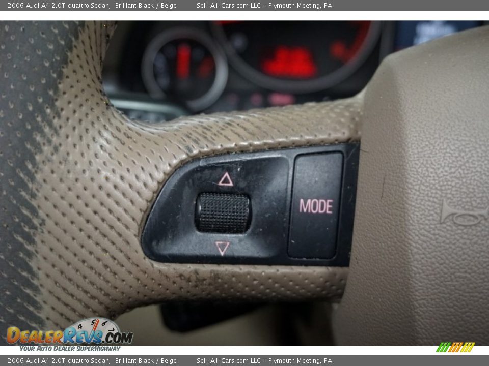2006 Audi A4 2.0T quattro Sedan Brilliant Black / Beige Photo #31