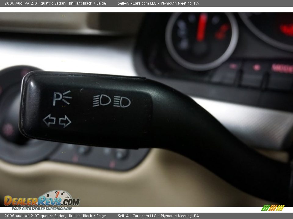 2006 Audi A4 2.0T quattro Sedan Brilliant Black / Beige Photo #33