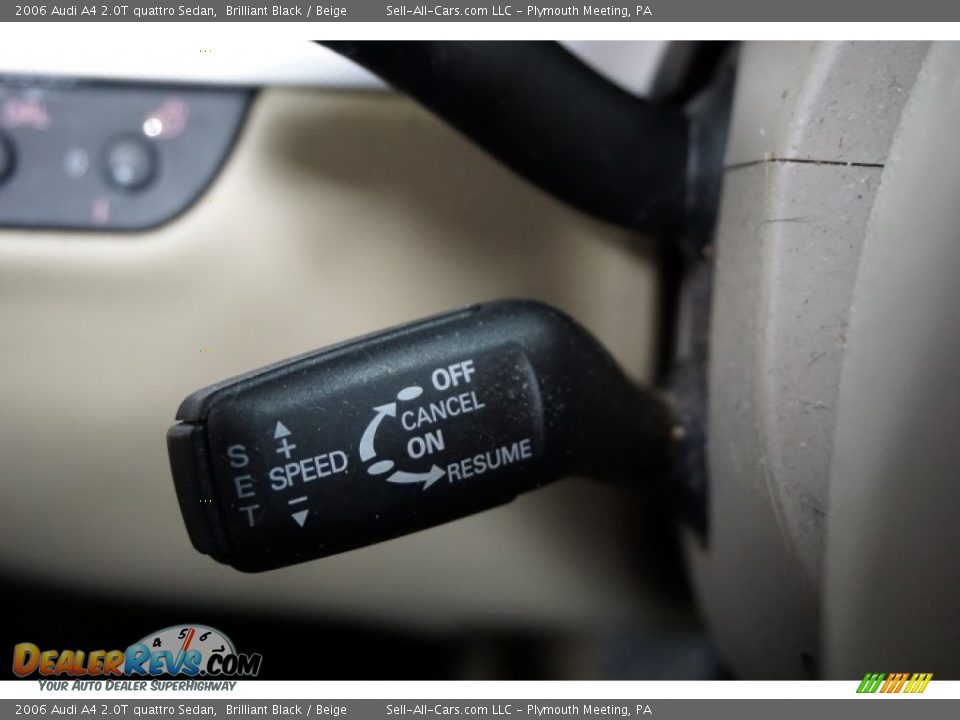 2006 Audi A4 2.0T quattro Sedan Brilliant Black / Beige Photo #34