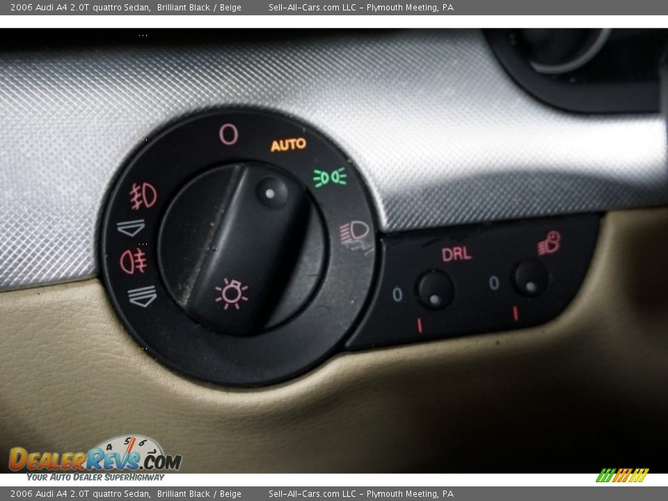 2006 Audi A4 2.0T quattro Sedan Brilliant Black / Beige Photo #36