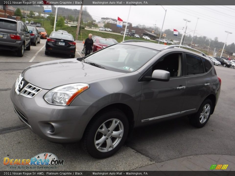 2011 Nissan Rogue SV AWD Platinum Graphite / Black Photo #6
