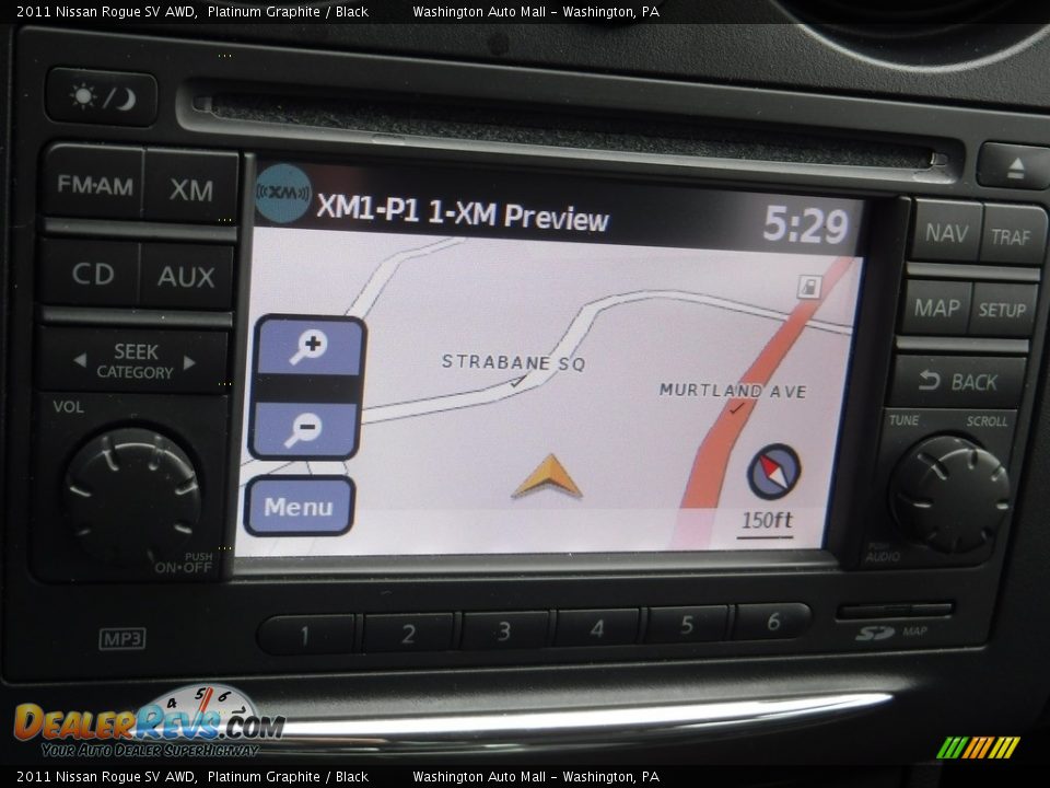 2011 Nissan Rogue SV AWD Platinum Graphite / Black Photo #16