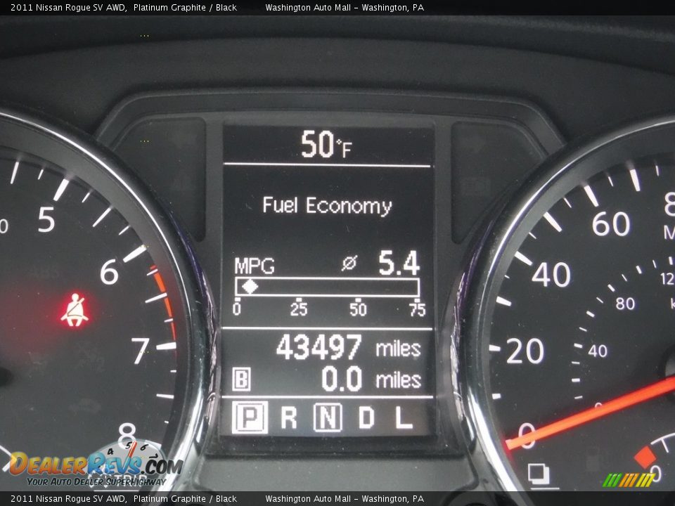 2011 Nissan Rogue SV AWD Platinum Graphite / Black Photo #25