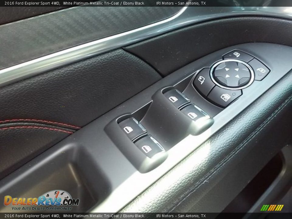 2016 Ford Explorer Sport 4WD White Platinum Metallic Tri-Coat / Ebony Black Photo #28