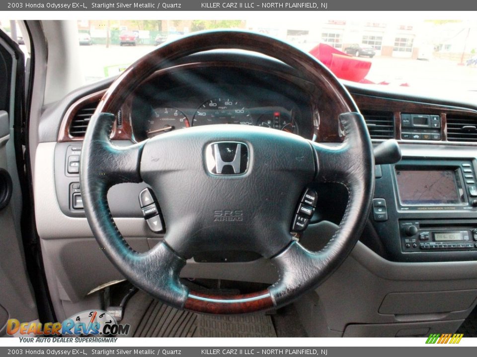 2003 Honda Odyssey EX-L Starlight Silver Metallic / Quartz Photo #21