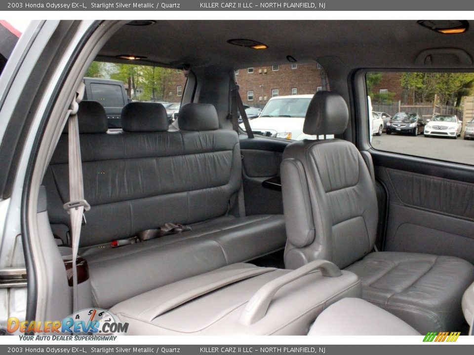 2003 Honda Odyssey EX-L Starlight Silver Metallic / Quartz Photo #36