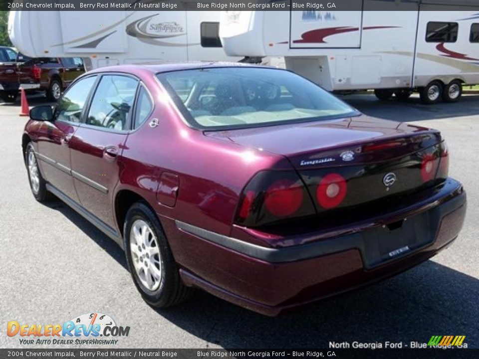 2004 Chevrolet Impala Berry Red Metallic / Neutral Beige Photo #3