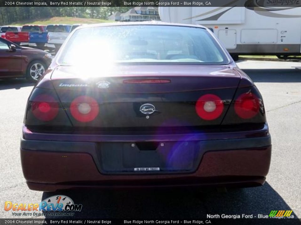 2004 Chevrolet Impala Berry Red Metallic / Neutral Beige Photo #4