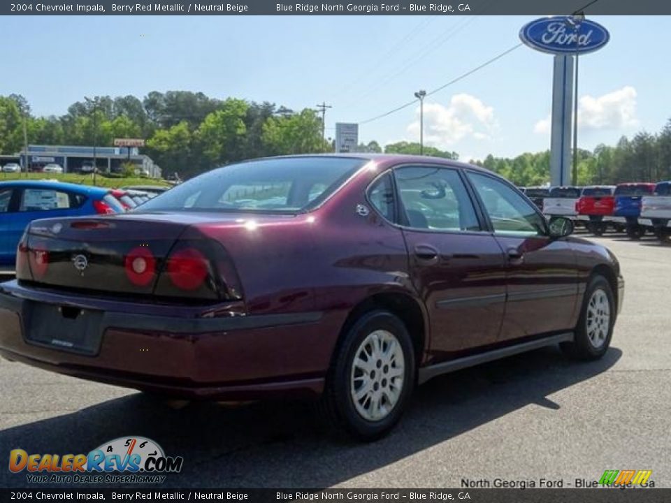2004 Chevrolet Impala Berry Red Metallic / Neutral Beige Photo #5