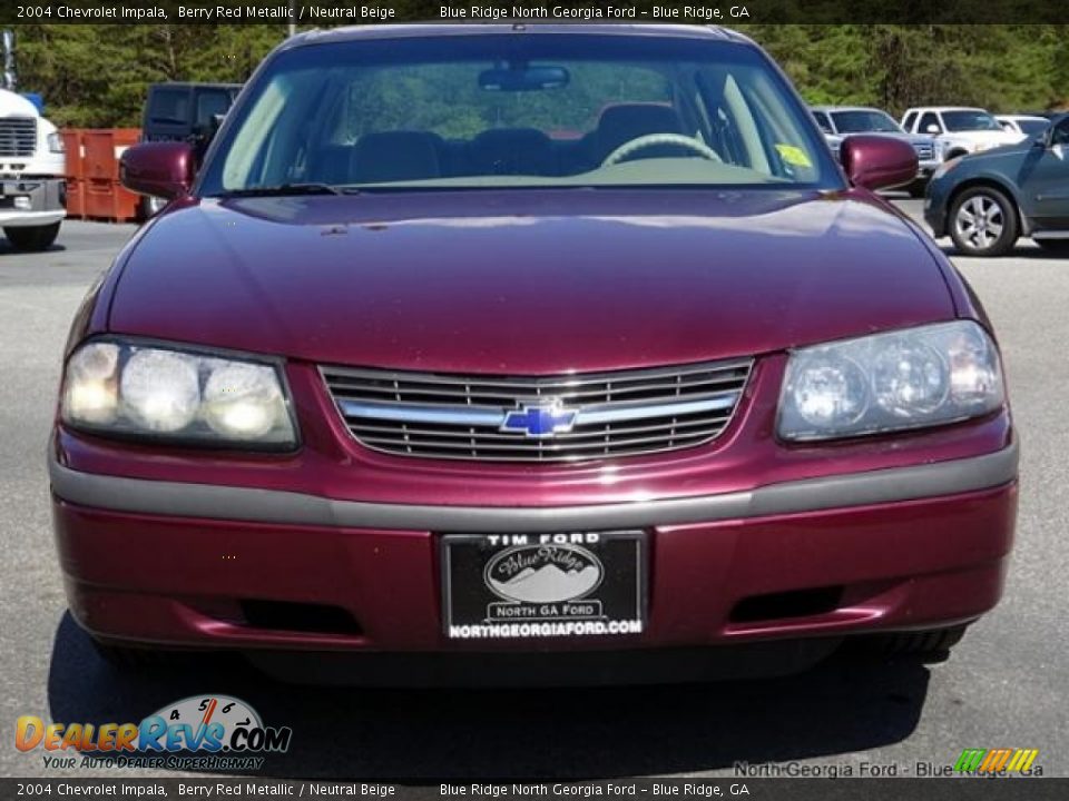 2004 Chevrolet Impala Berry Red Metallic / Neutral Beige Photo #8