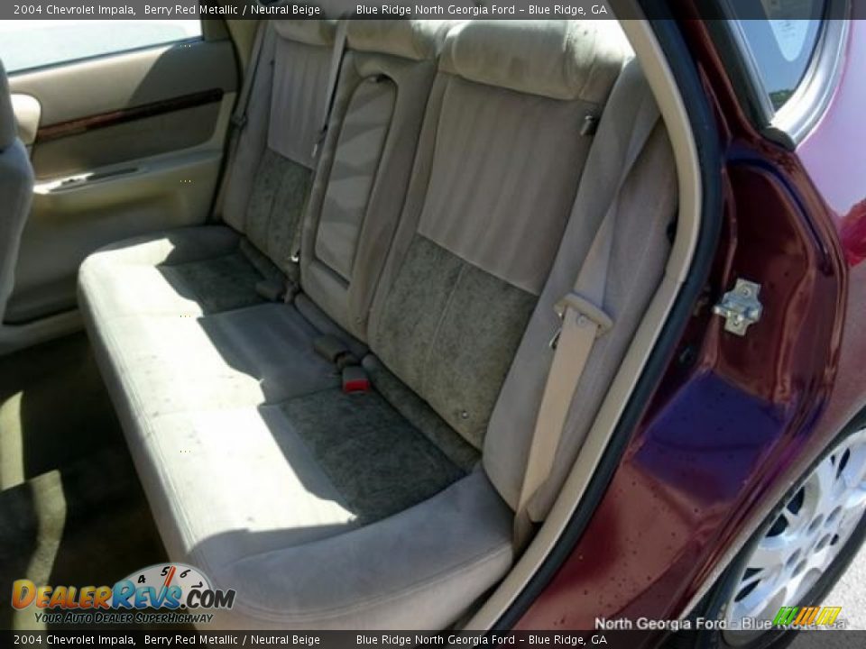 2004 Chevrolet Impala Berry Red Metallic / Neutral Beige Photo #12
