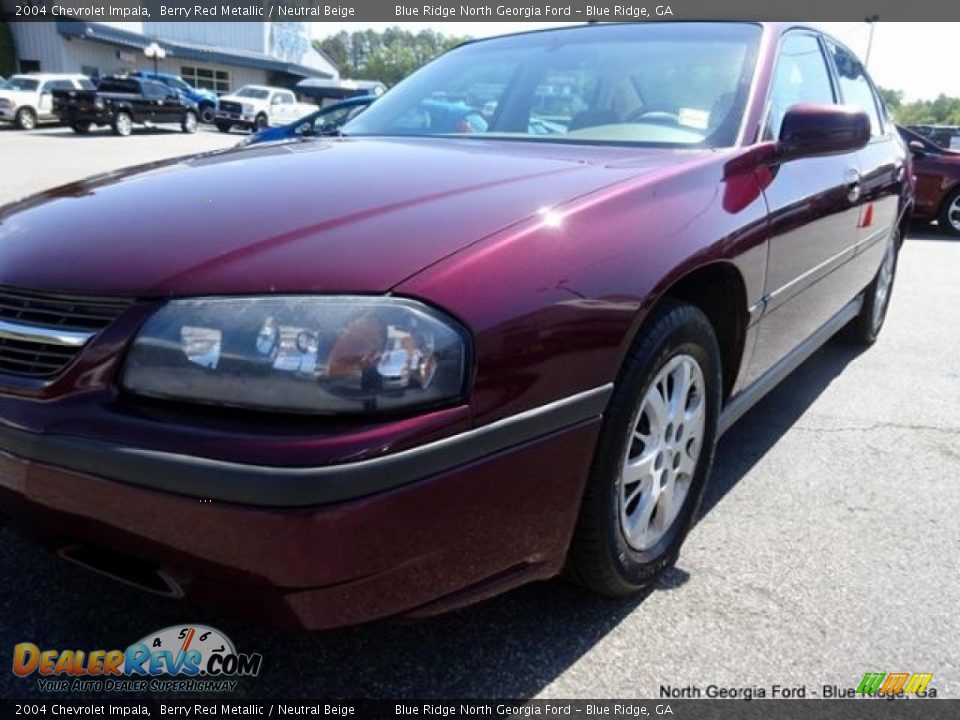2004 Chevrolet Impala Berry Red Metallic / Neutral Beige Photo #25