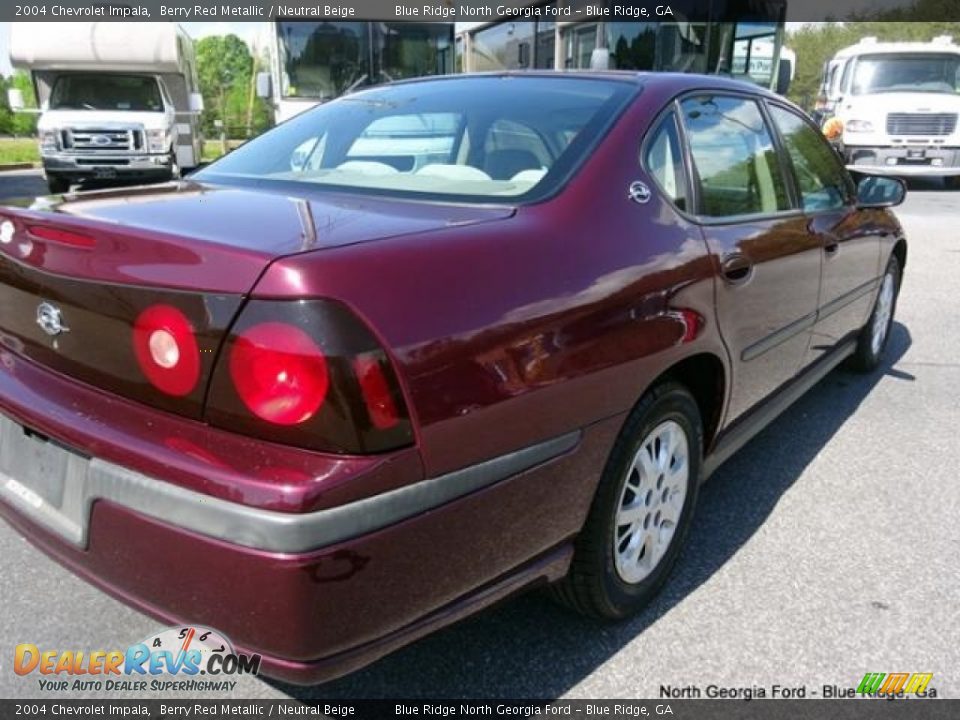 2004 Chevrolet Impala Berry Red Metallic / Neutral Beige Photo #27