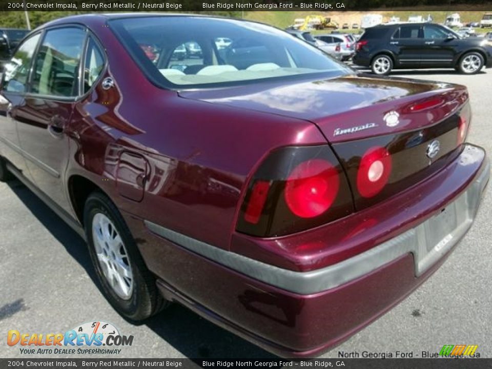 2004 Chevrolet Impala Berry Red Metallic / Neutral Beige Photo #28