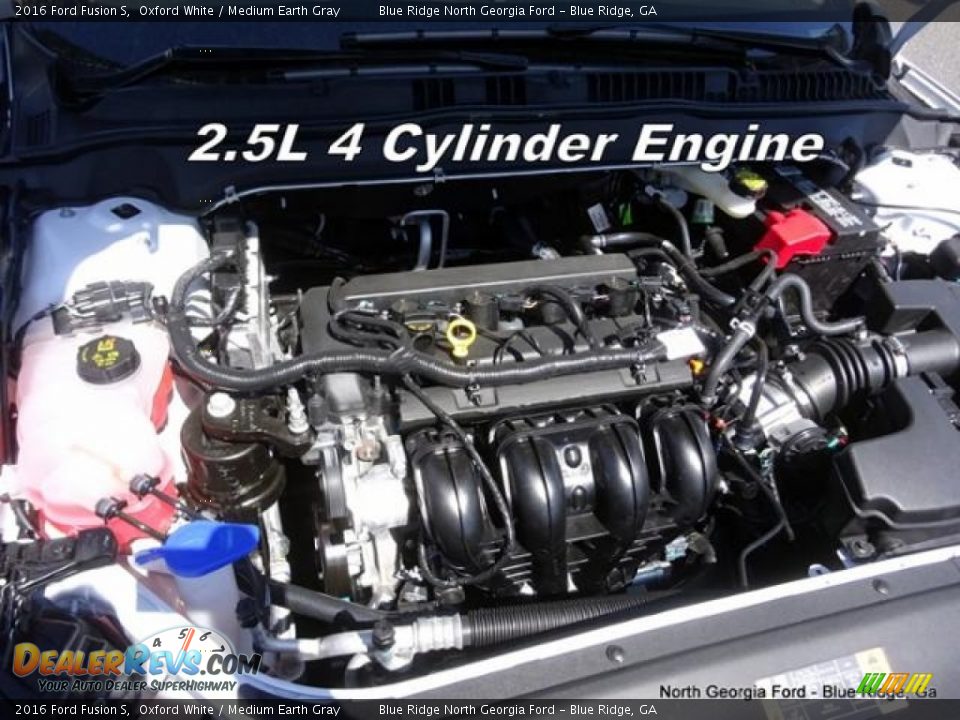 2016 Ford Fusion S Oxford White / Medium Earth Gray Photo #10