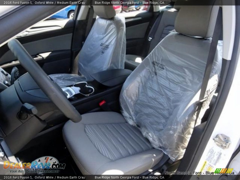 2016 Ford Fusion S Oxford White / Medium Earth Gray Photo #11