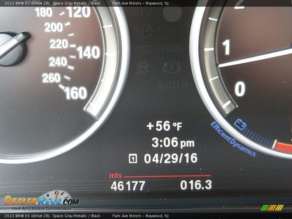 2013 BMW X3 xDrive 28i Space Gray Metallic / Black Photo #27