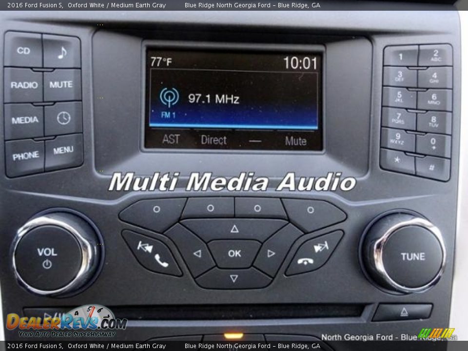 2016 Ford Fusion S Oxford White / Medium Earth Gray Photo #21