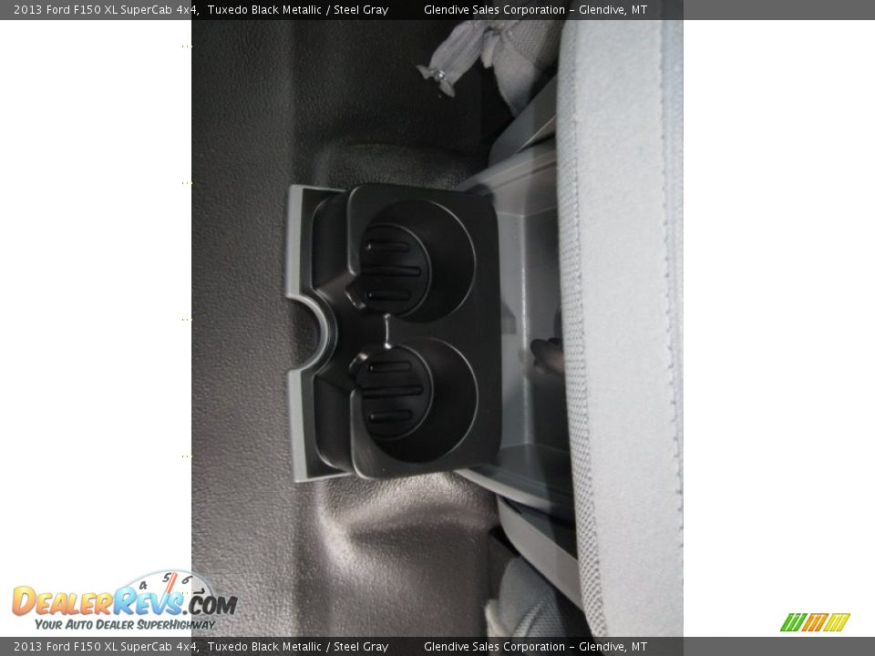 2013 Ford F150 XL SuperCab 4x4 Tuxedo Black Metallic / Steel Gray Photo #18