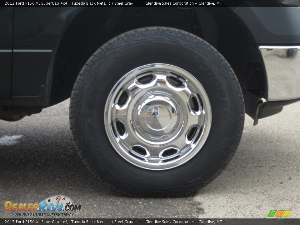 2013 Ford F150 XL SuperCab 4x4 Tuxedo Black Metallic / Steel Gray Photo #25