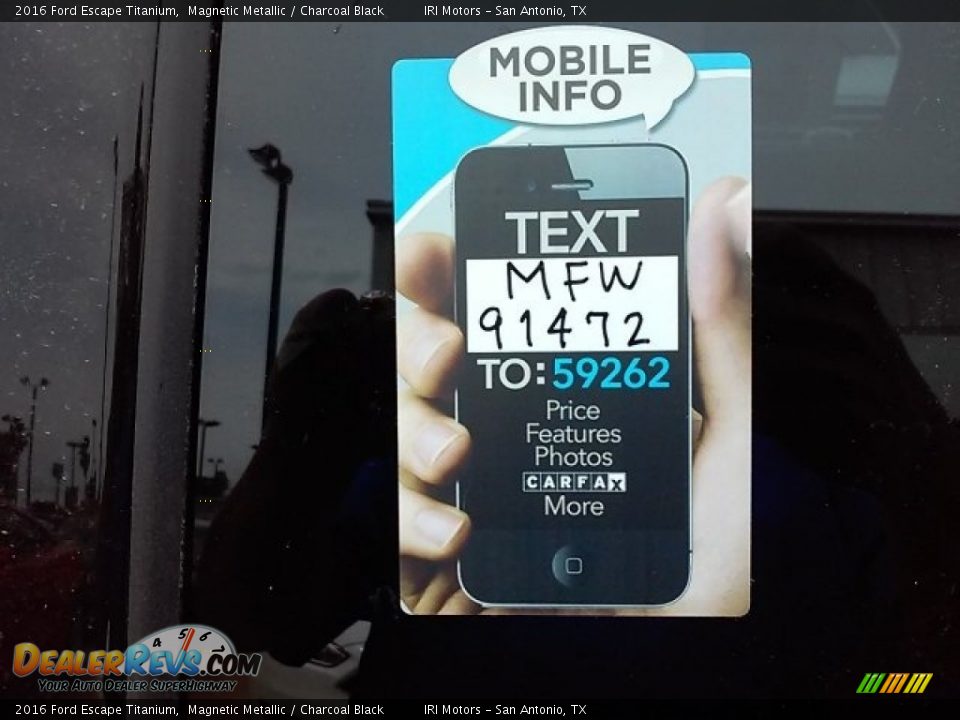 2016 Ford Escape Titanium Magnetic Metallic / Charcoal Black Photo #2