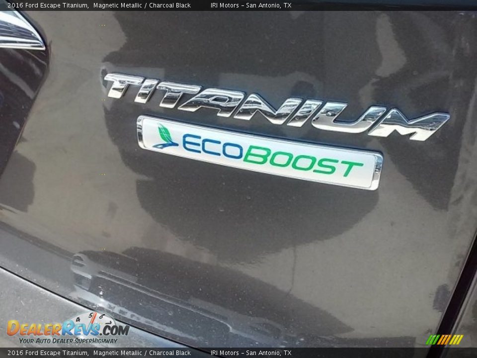 2016 Ford Escape Titanium Magnetic Metallic / Charcoal Black Photo #24