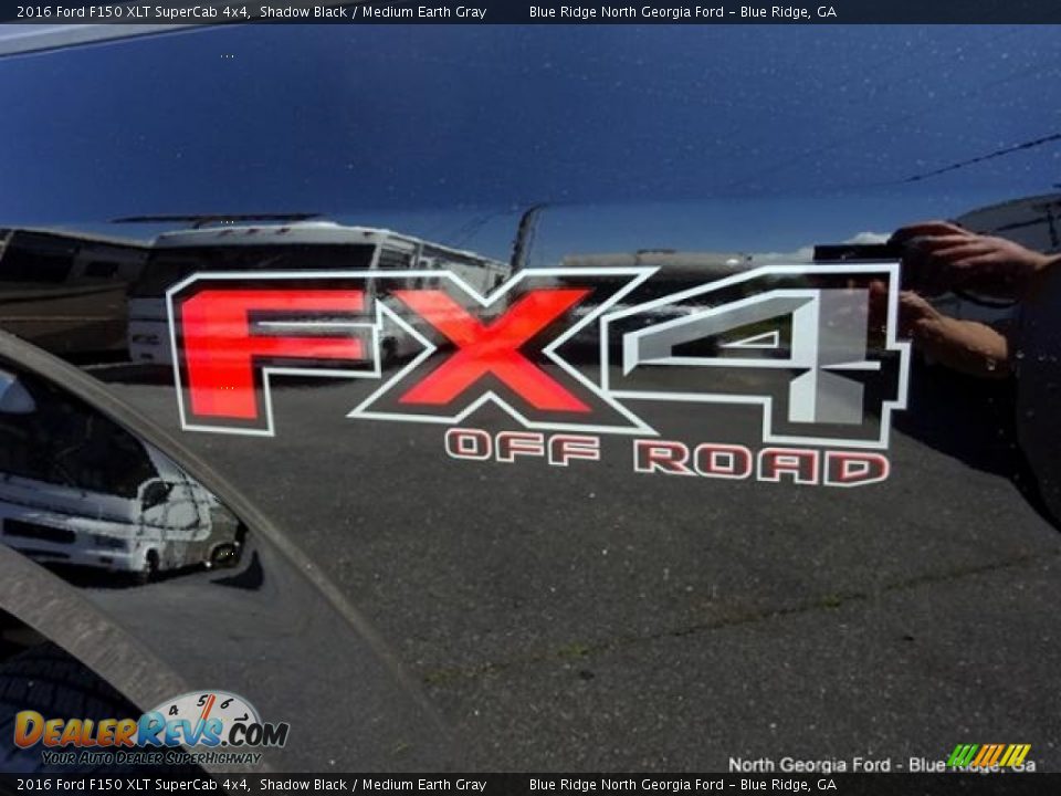 2016 Ford F150 XLT SuperCab 4x4 Shadow Black / Medium Earth Gray Photo #34