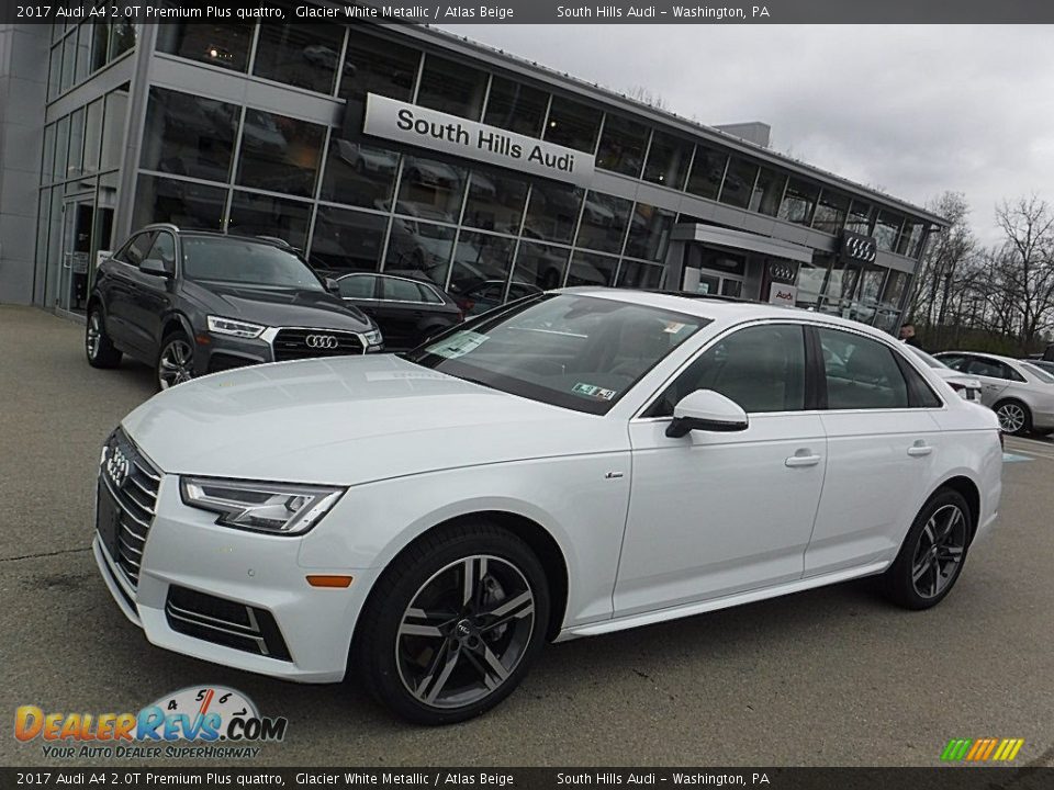 2017 Audi A4 2.0T Premium Plus quattro Glacier White Metallic / Atlas Beige Photo #1