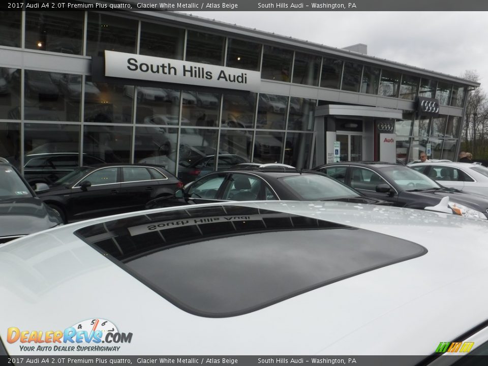 2017 Audi A4 2.0T Premium Plus quattro Glacier White Metallic / Atlas Beige Photo #4