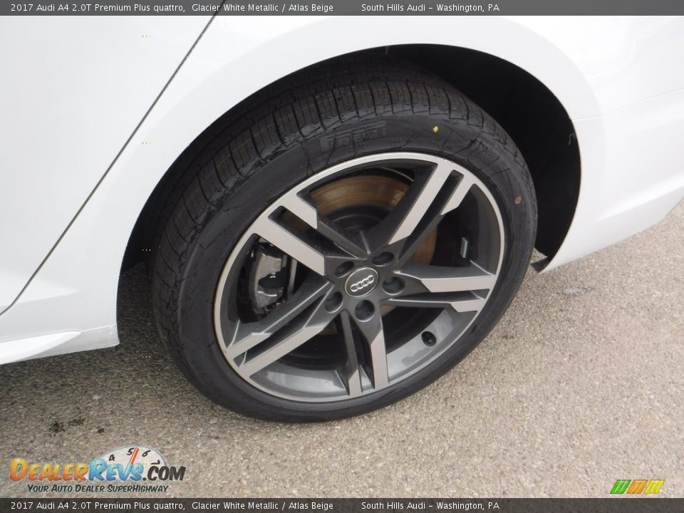 2017 Audi A4 2.0T Premium Plus quattro Glacier White Metallic / Atlas Beige Photo #5